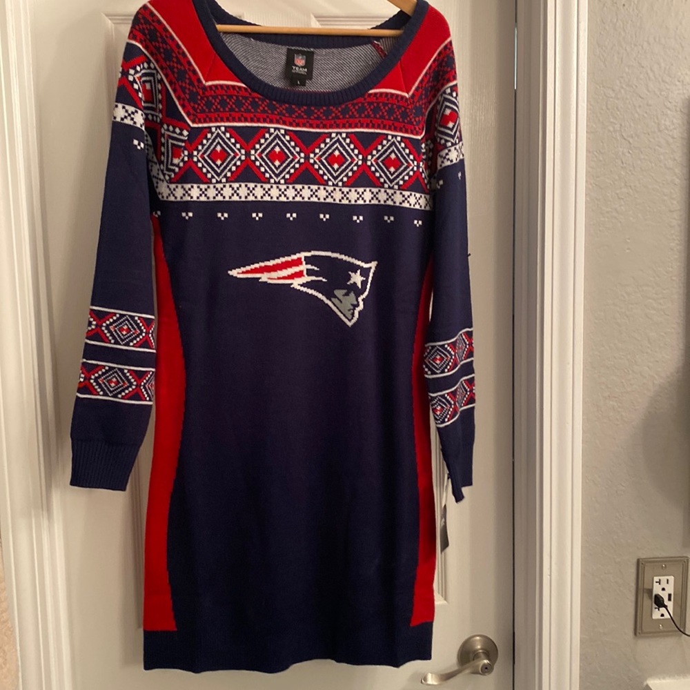 Cozy Patriots Sweater Dress!
